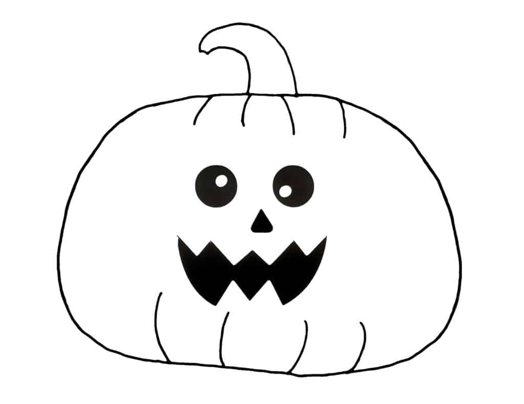 Pumpkin Halloween Coloring Page Preschool Printable Easy And Fun A Crafty Life