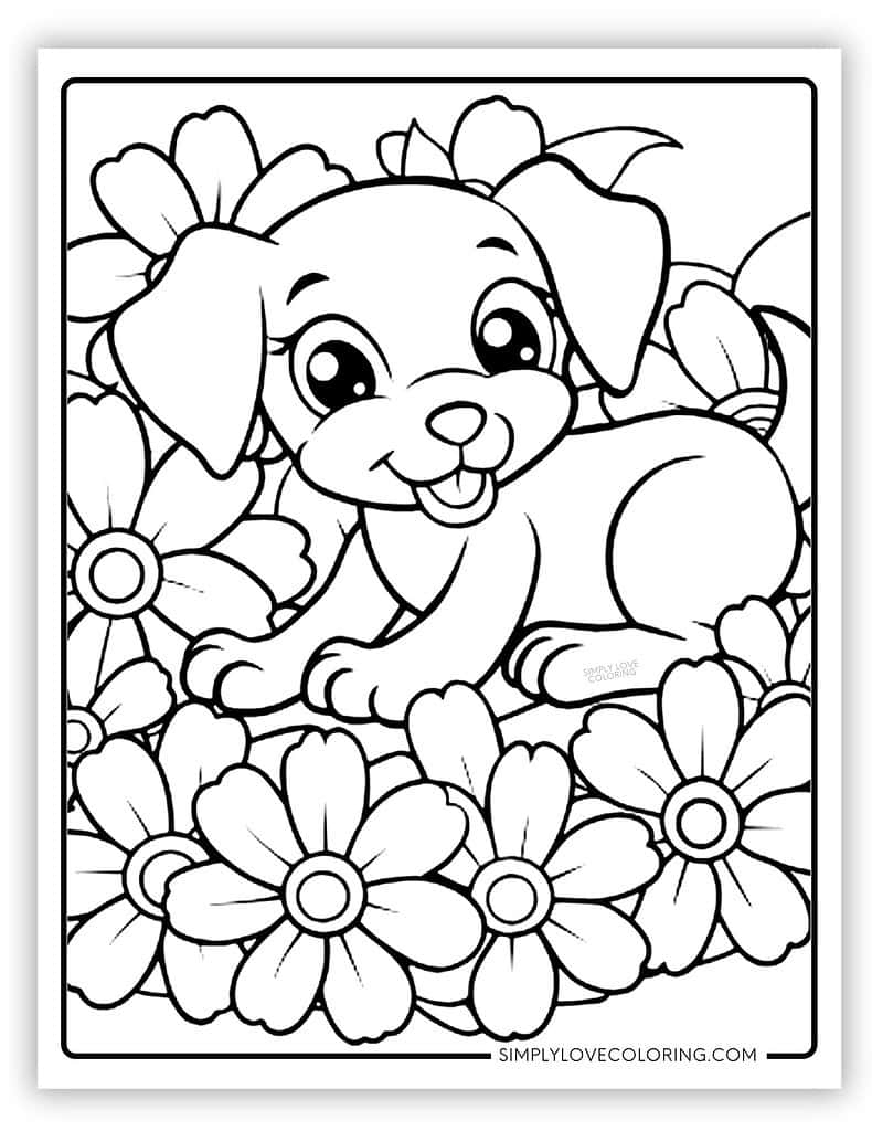 Free Puppy Coloring Pages