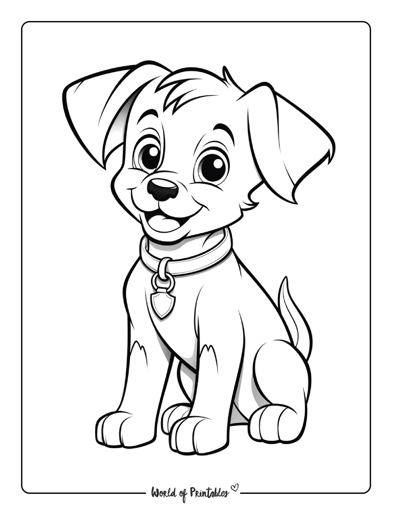 Puppies Coloring Pages Printable