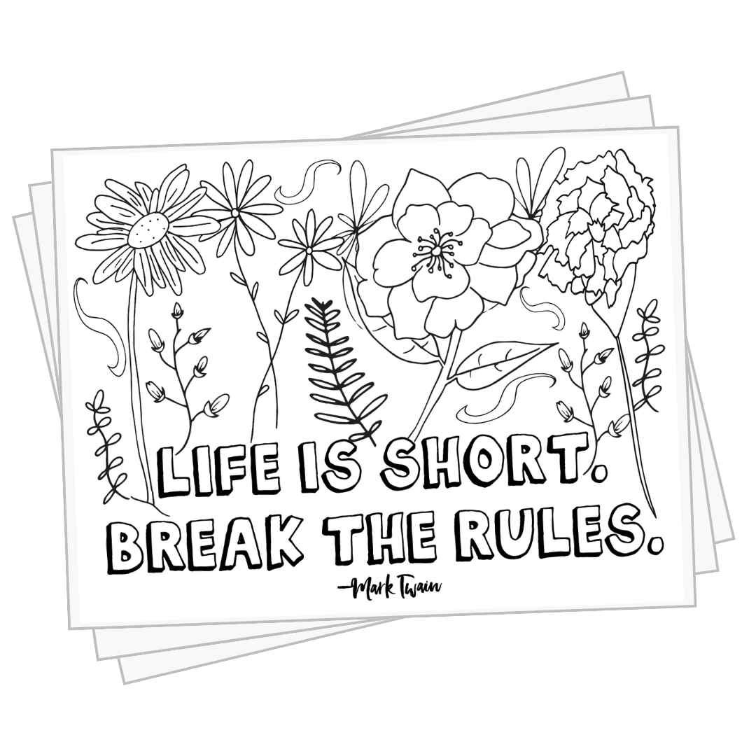 Printable Coloring Pages Quotes
