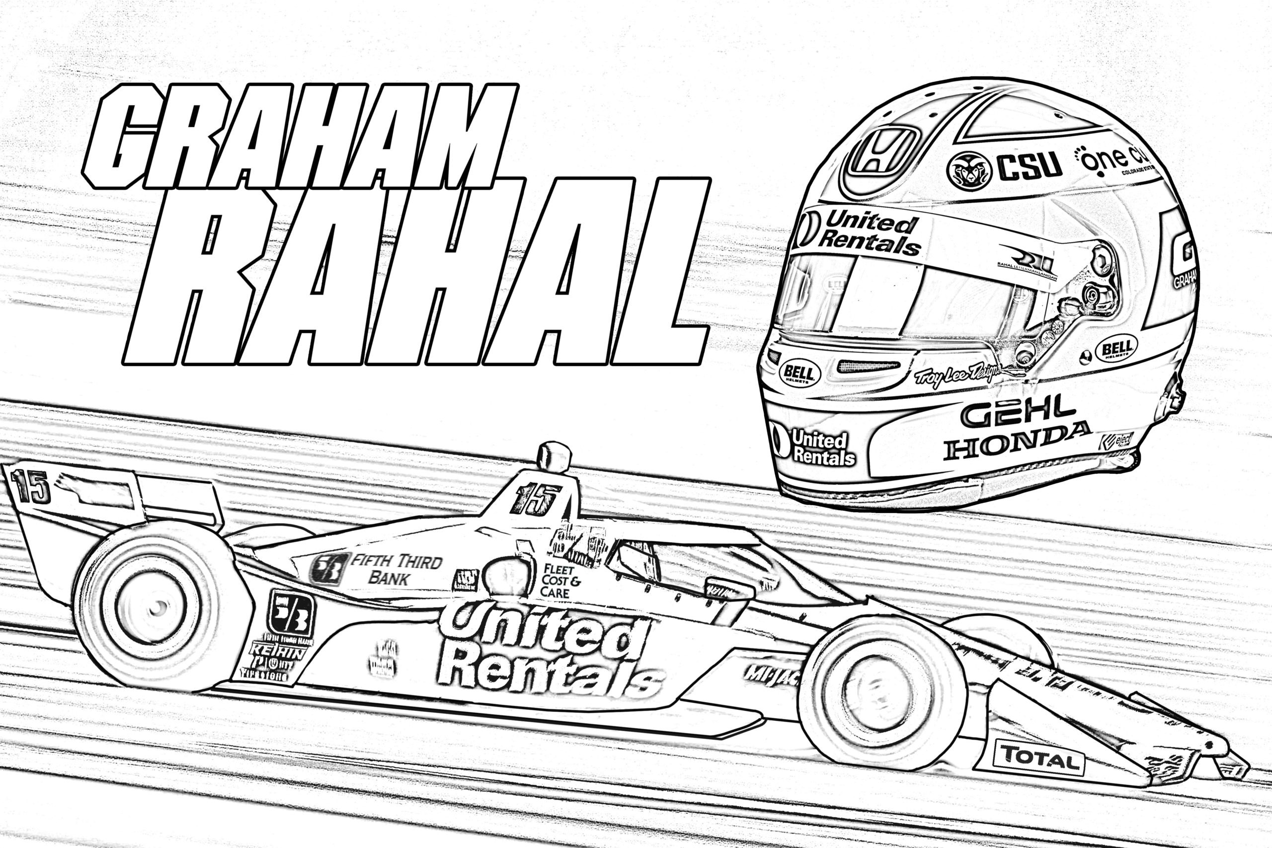 Rahal Coloring Sheets Backup Rahal Letterman Lanigan