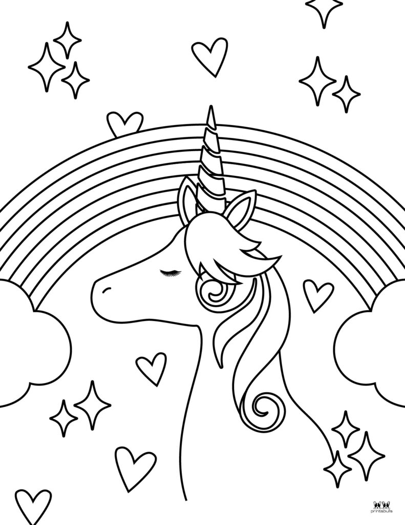 Free Coloring Pages Rainbow