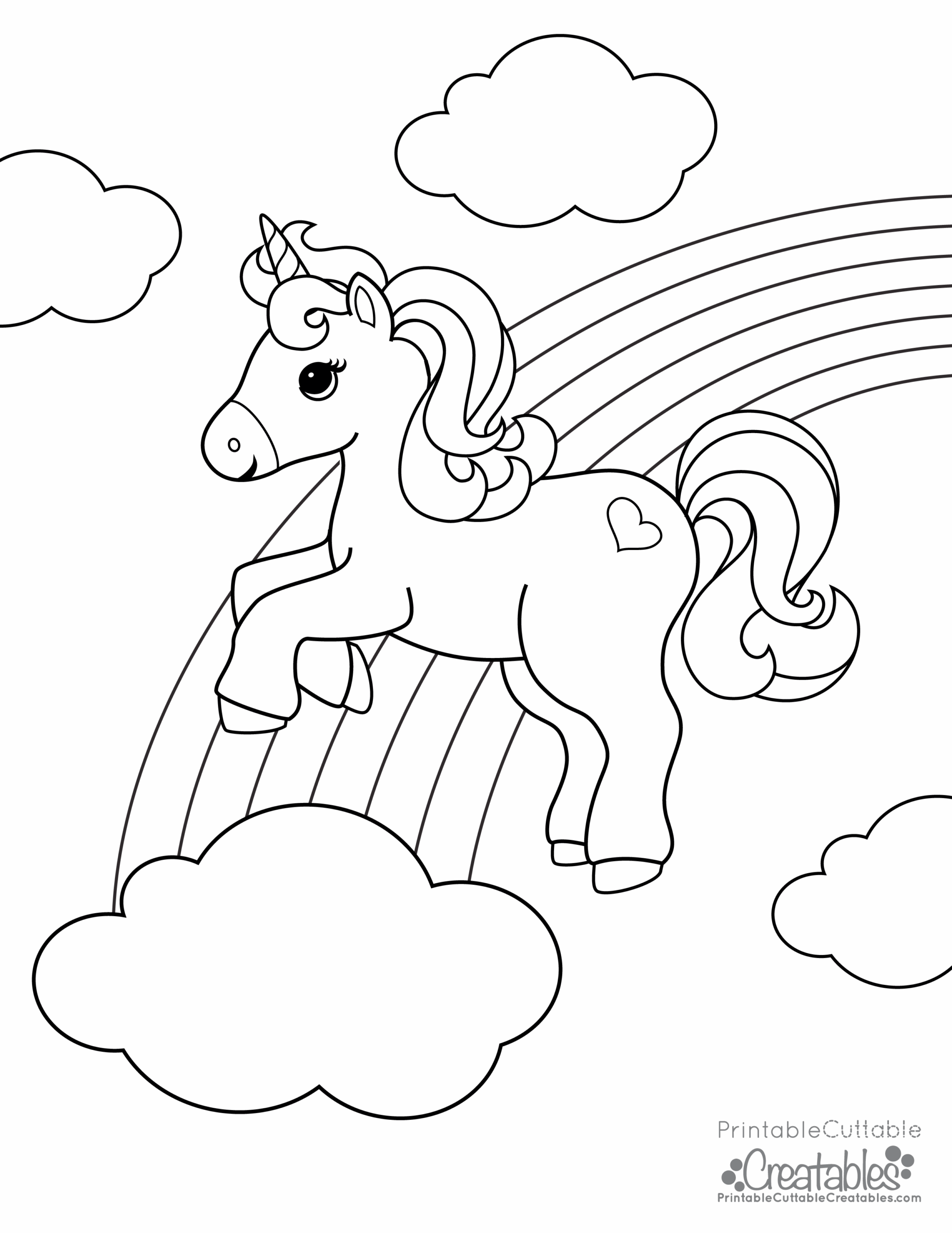 Free Printable Coloring Pages Unicorn