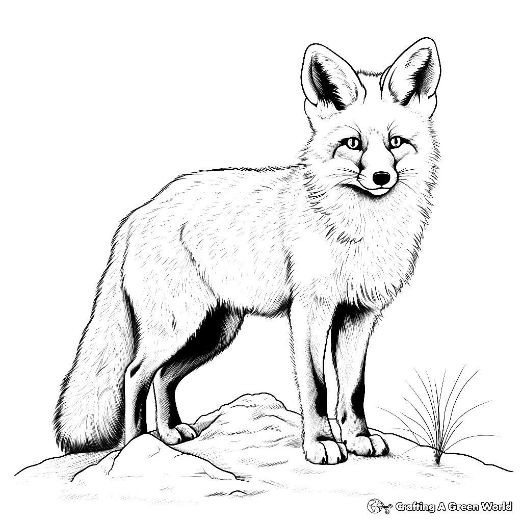 Free Coloring Pages Of Foxes