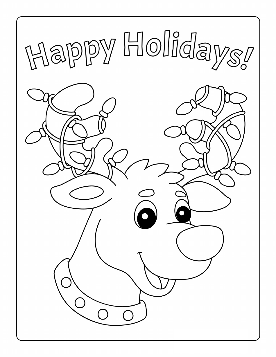 Holiday Coloring Pages Printable