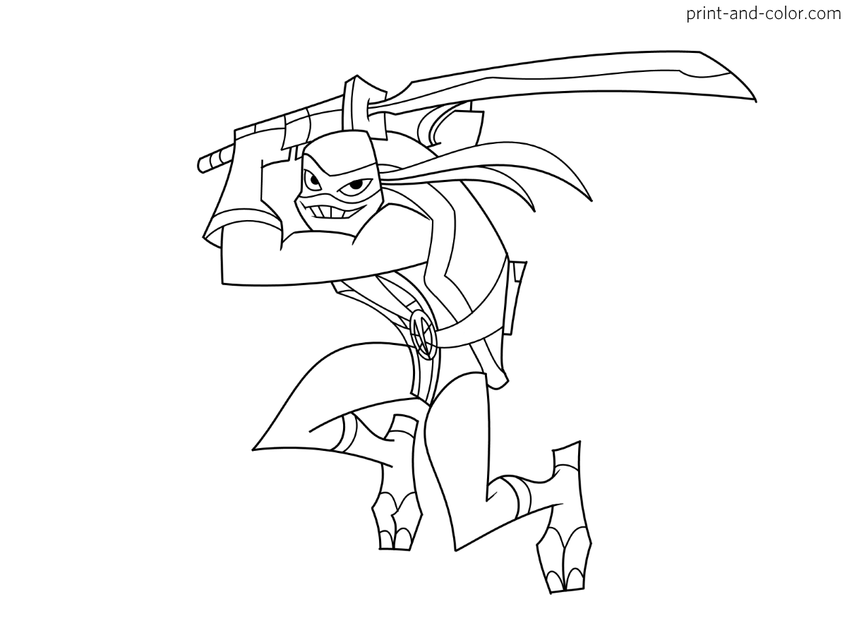 Teenage Mutant Ninja Turtle Free Coloring Pages
