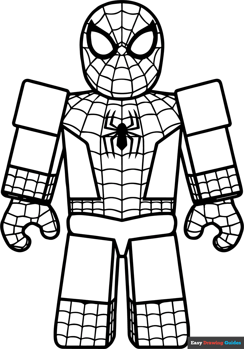 Free Coloring Spiderman Pages