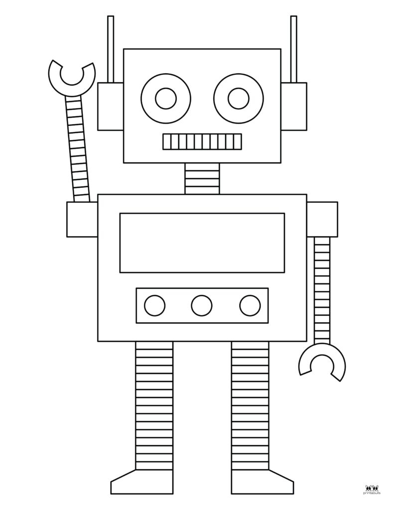 robot coloring pages 26 free printables printabulls