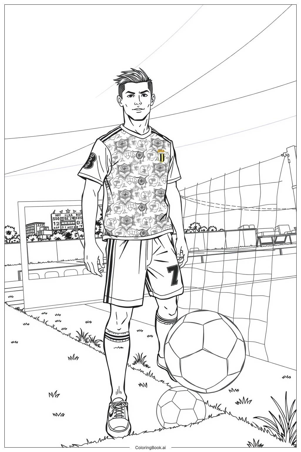 Free Coloring Pages Soccer