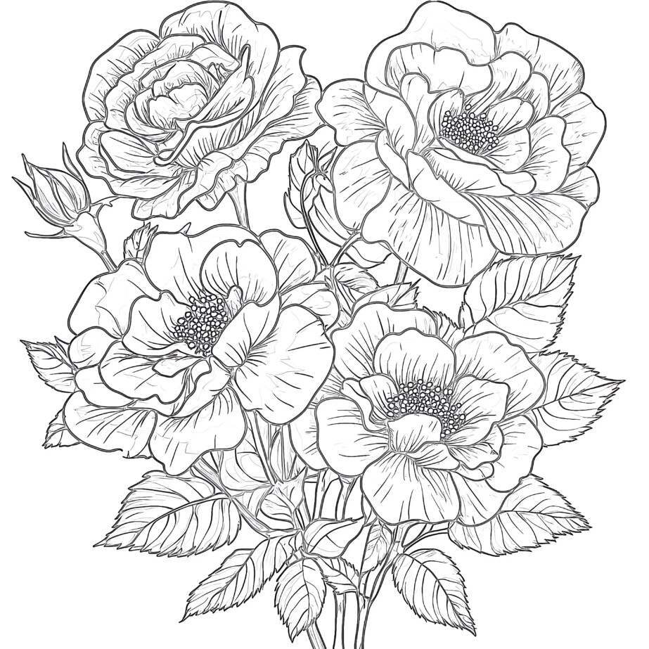 Flower Printable Coloring Page