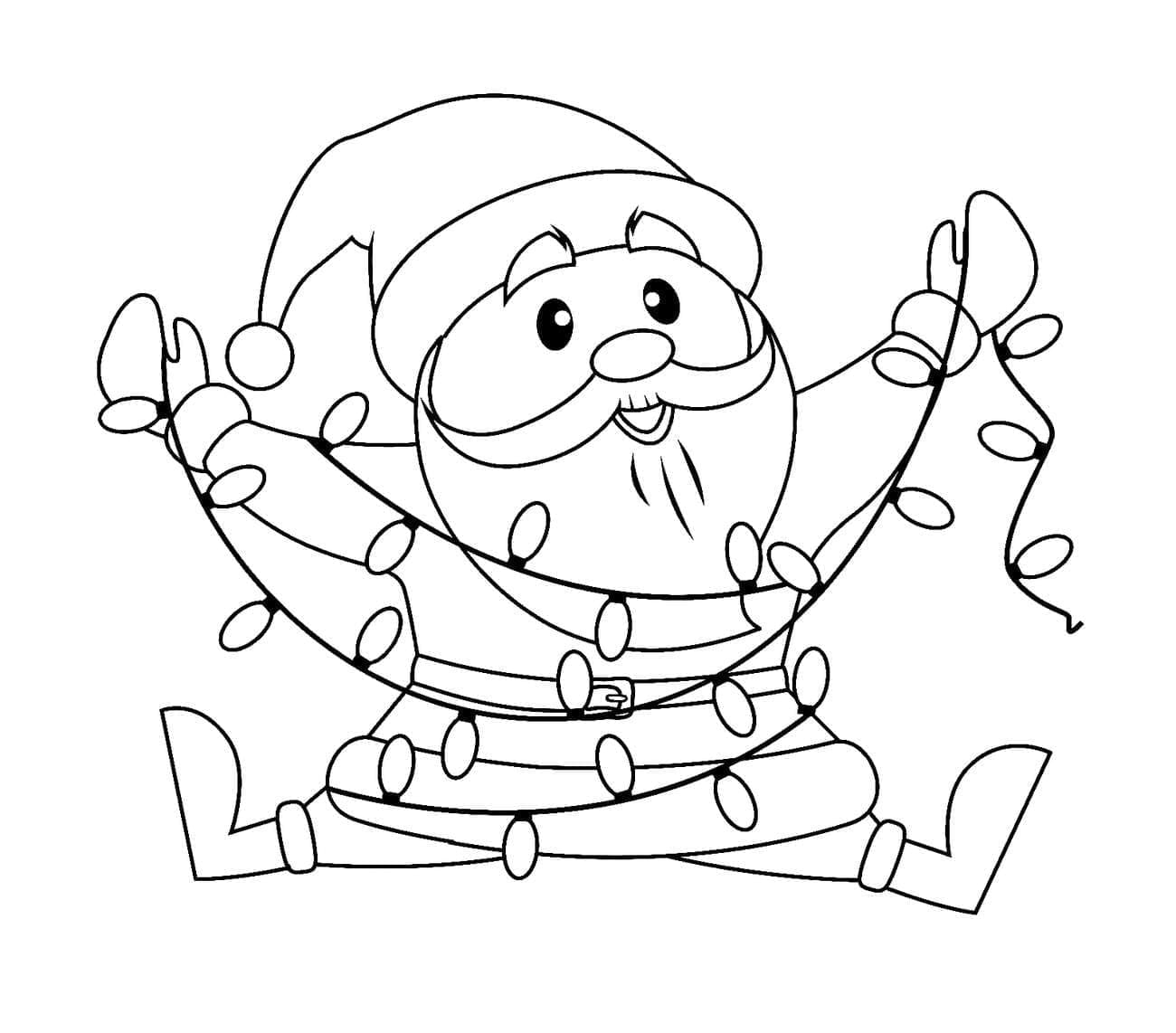 Santa Coloring Page Printable
