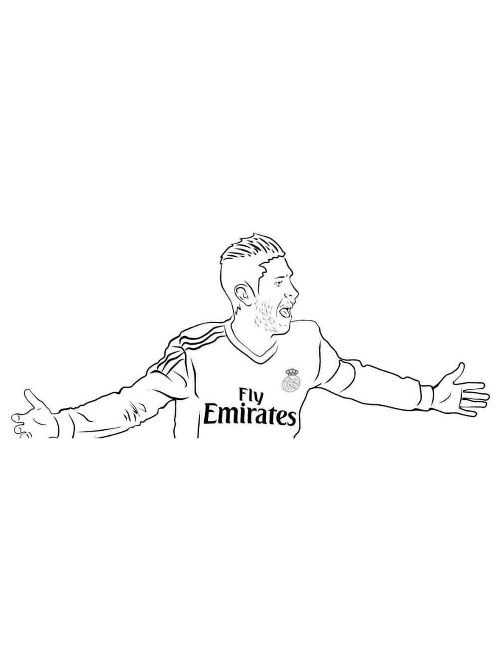 Sergio Ramos Coloring Pages