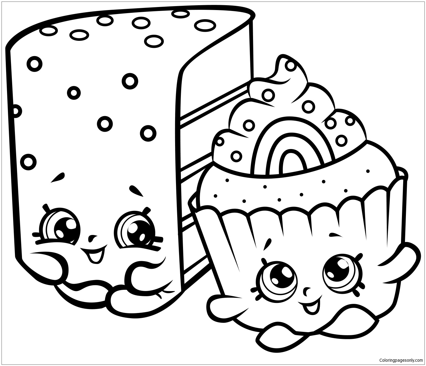 Printable Shopkins Coloring Pages