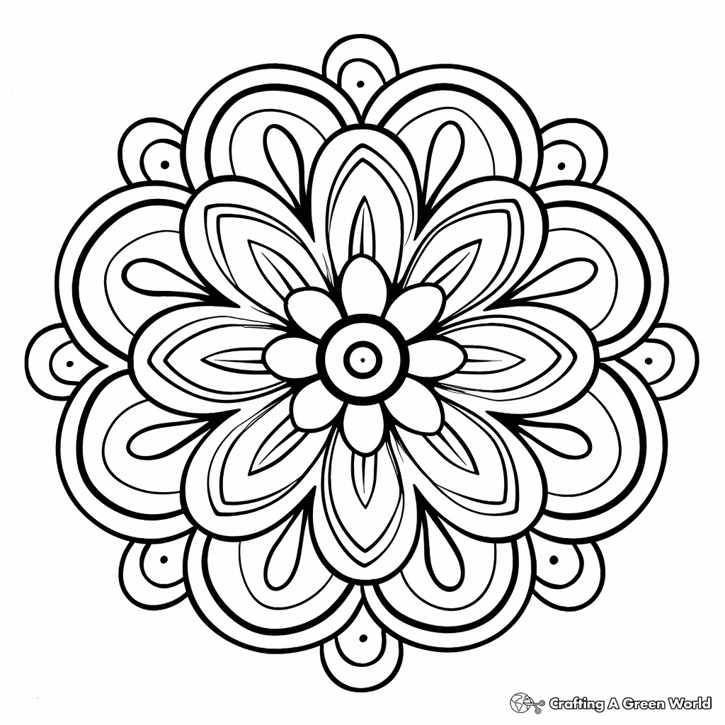 Easy Coloring Pages For Adults Printable