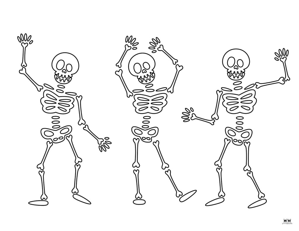 Skeleton Coloring Pages 25 FREE Pages Printabulls