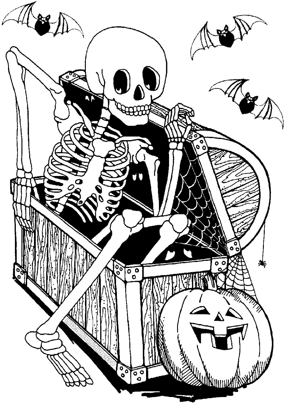 Printable Skeleton Coloring Pages