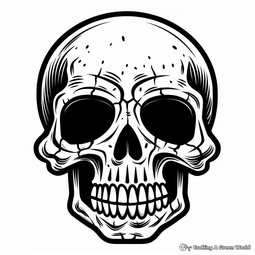 Skull Coloring Pages Free Printable 