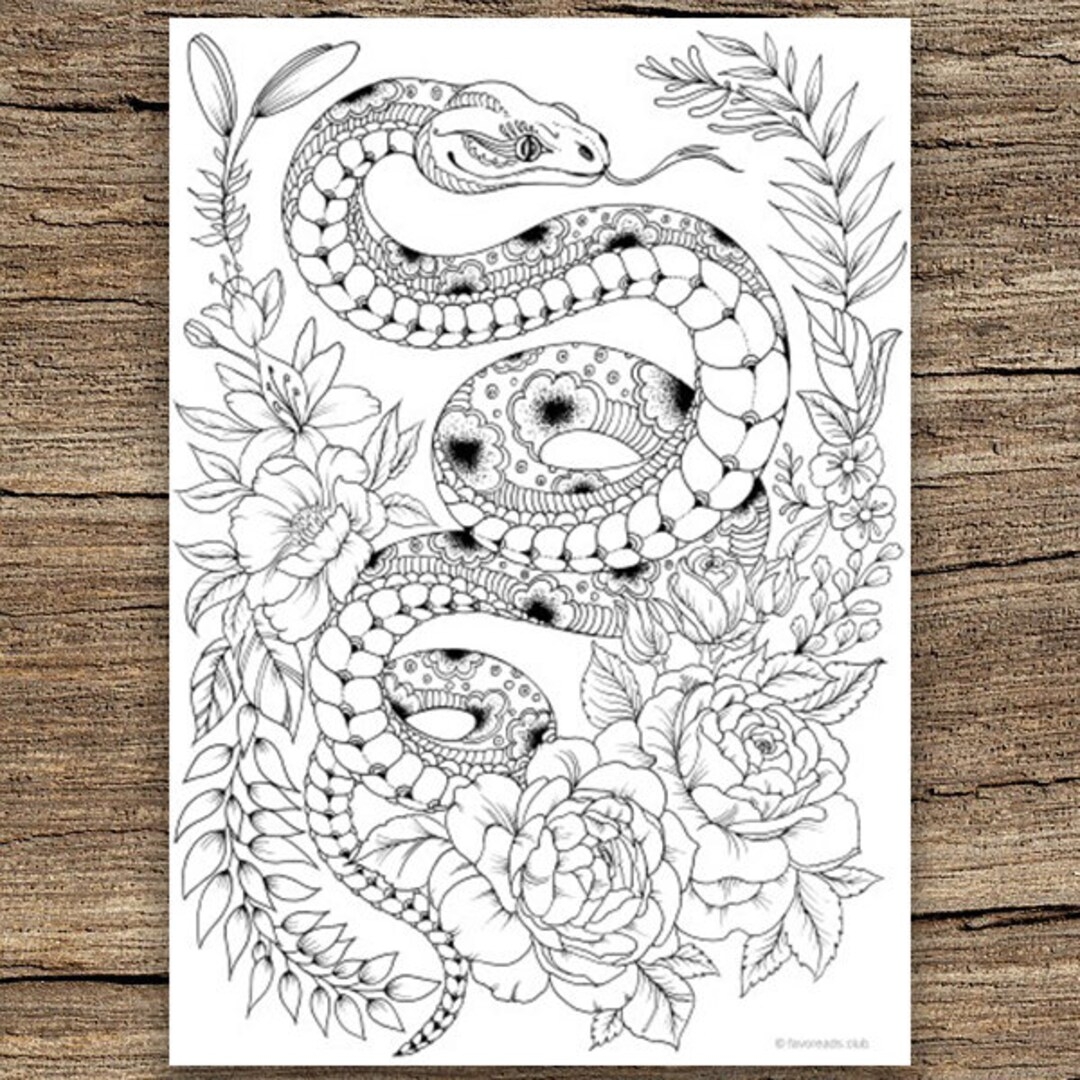 Coloring Pages Snakes Printable