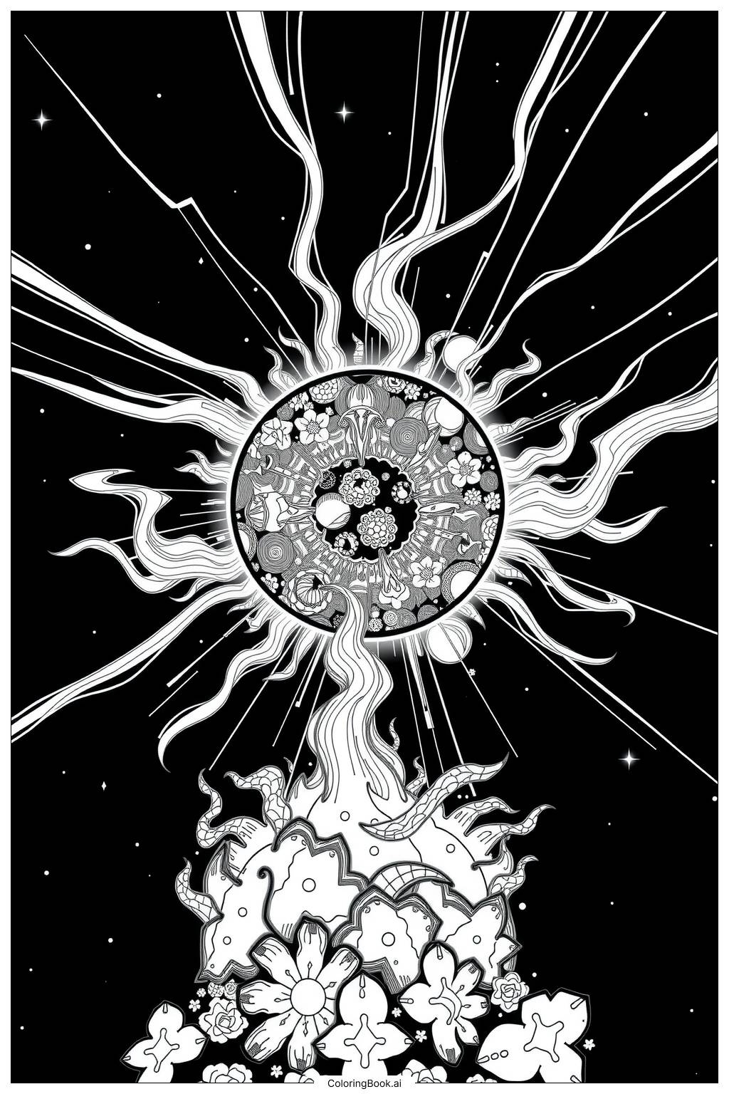 Free Solar Eclipse Coloring Pages