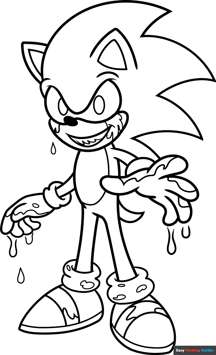 Free Coloring Pages Sonic