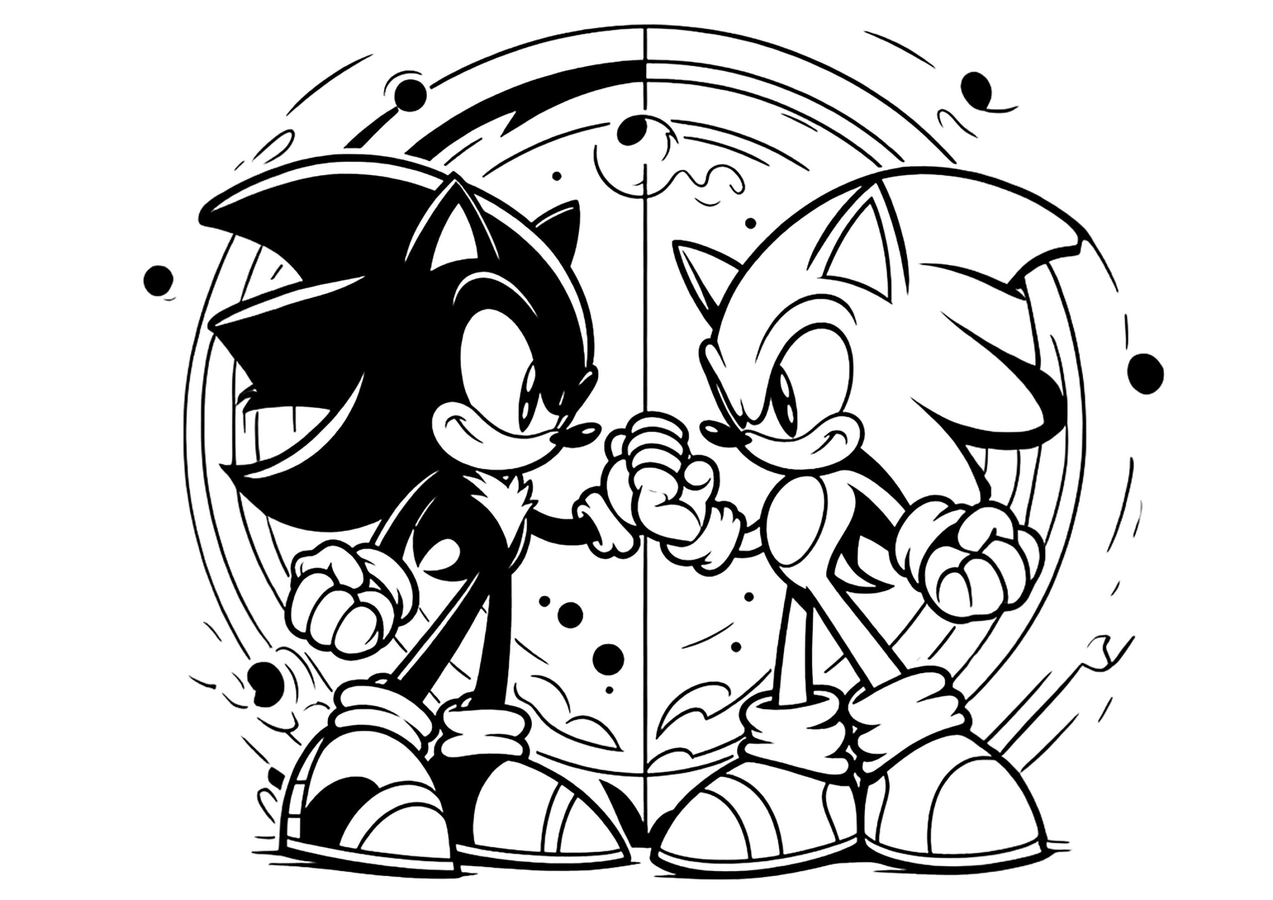Free Printable Sonic Coloring Page