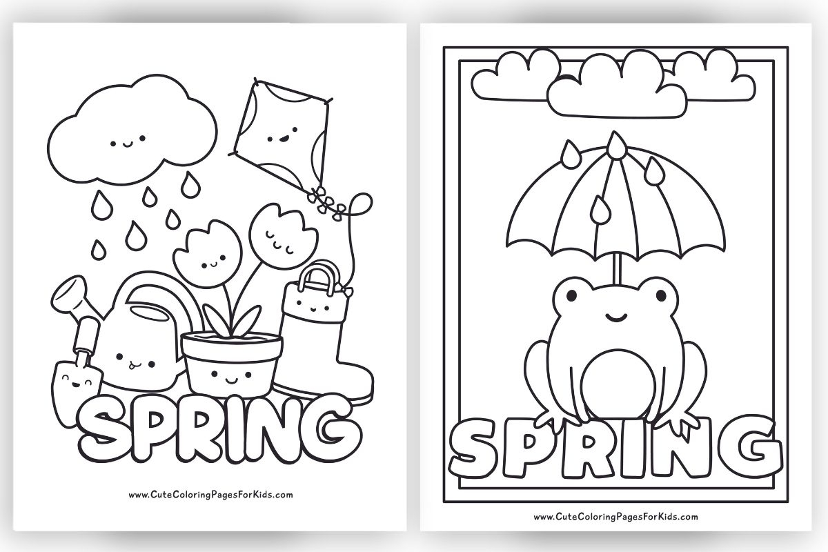 Free Coloring Pages Spring