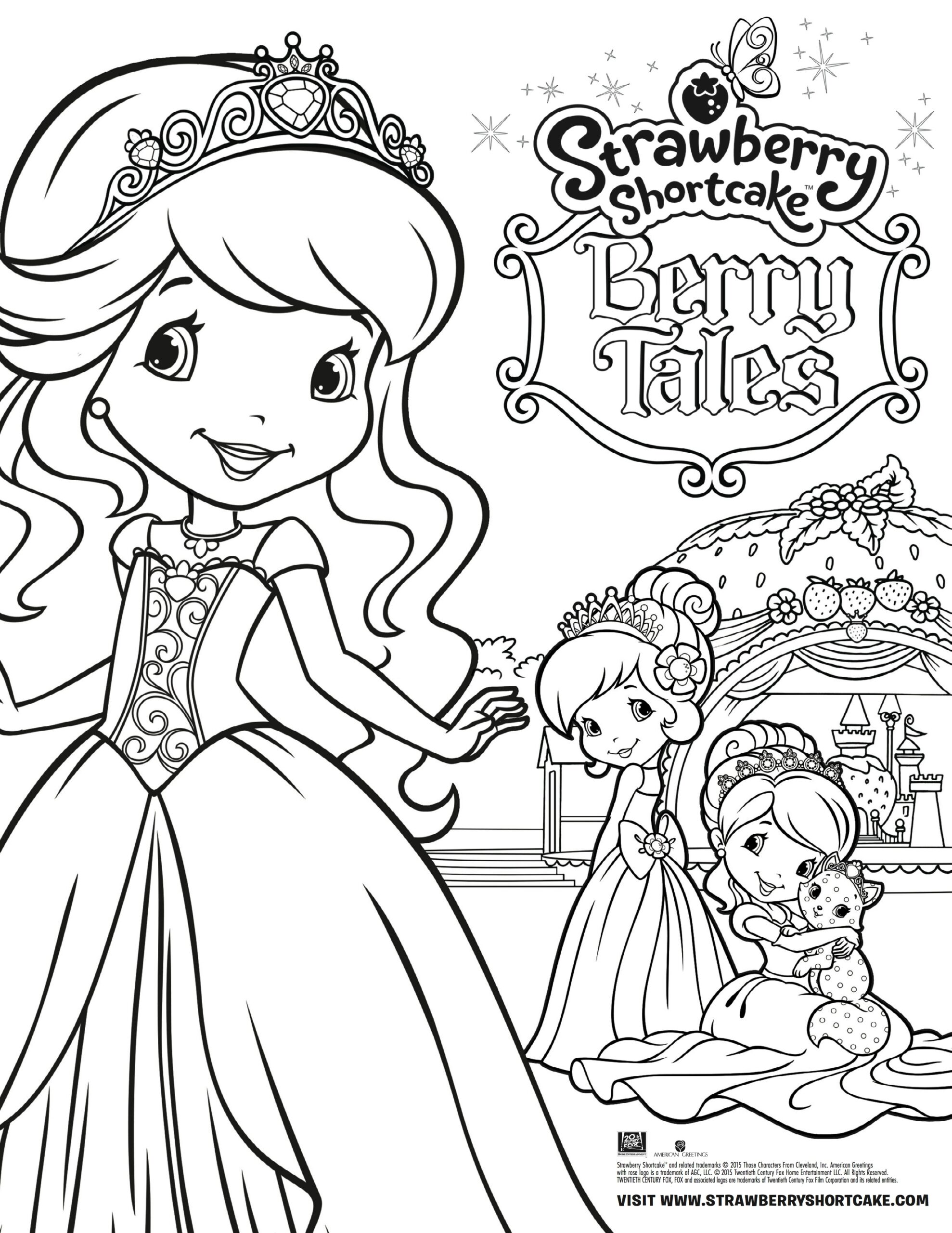 Printable Coloring Pages Strawberry Shortcake