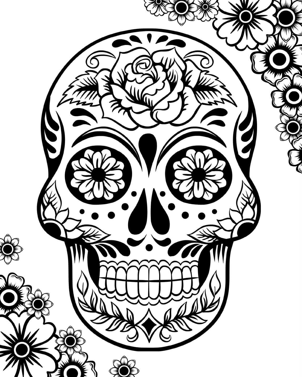 Free Printable Skull Coloring Pages