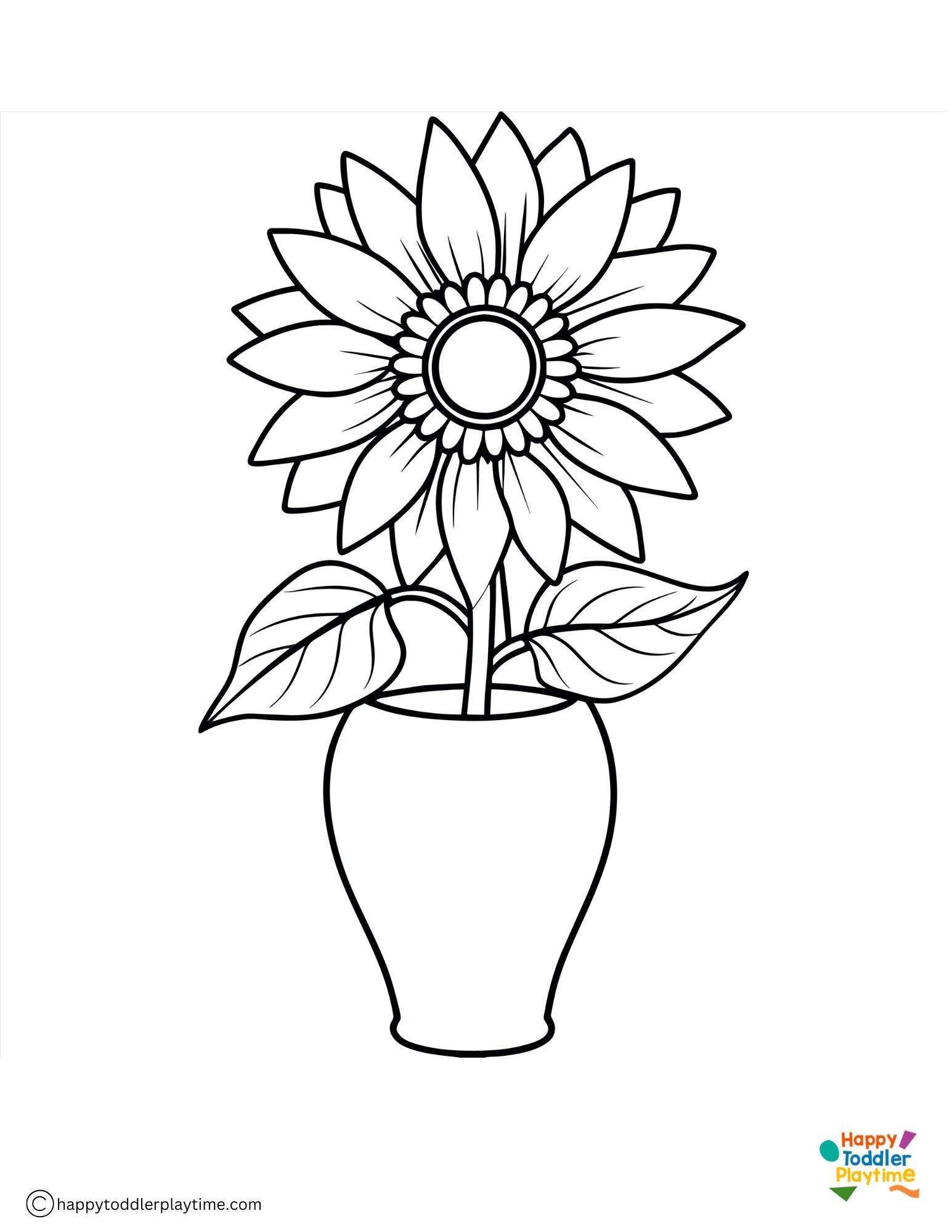 Sunflower Printable Coloring Pages
