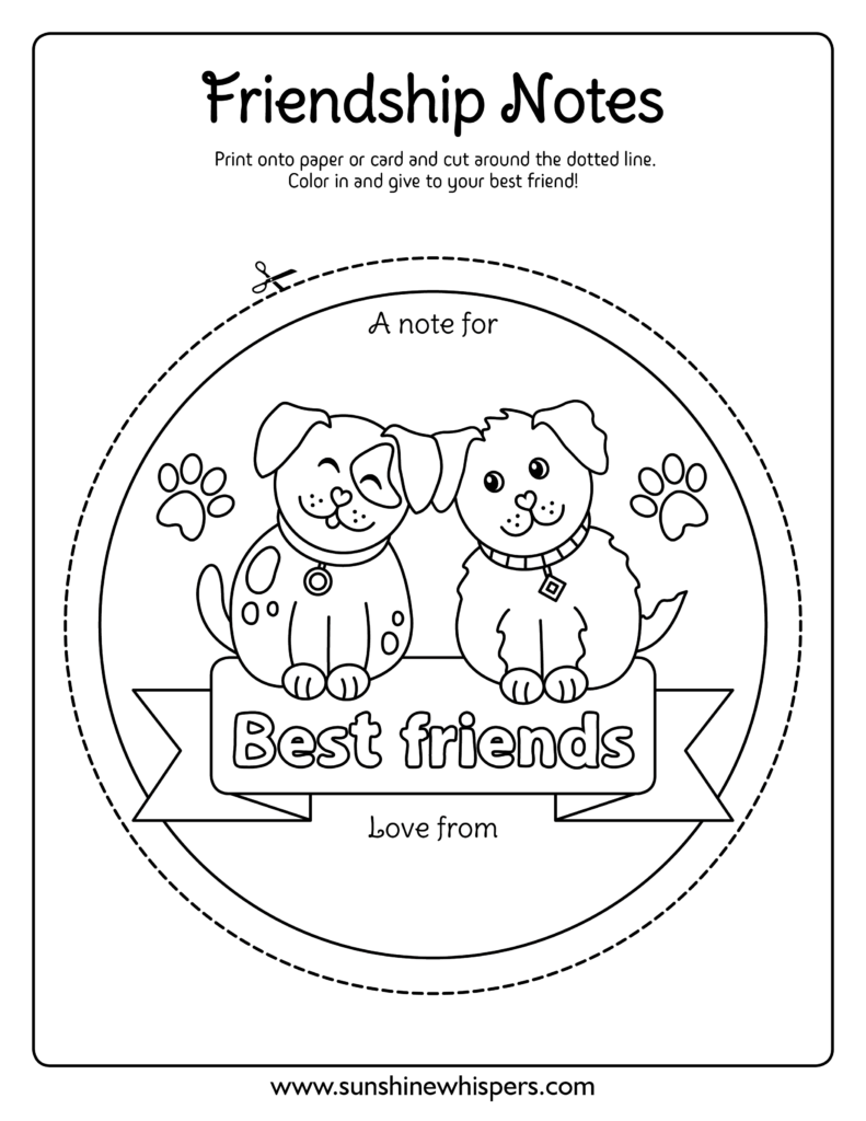 Best Friends Coloring Pages Printable