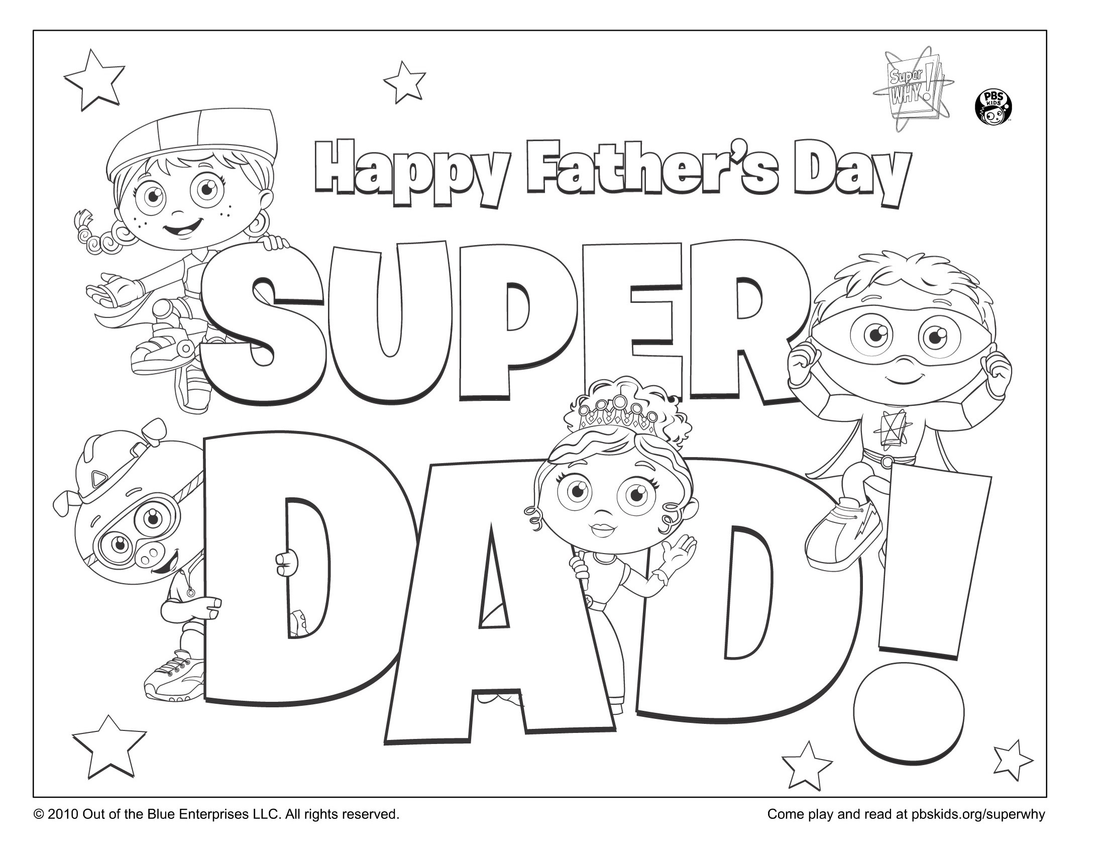 Super Dad Coloring Page Kids Coloring Pages PBS KIDS For Parents