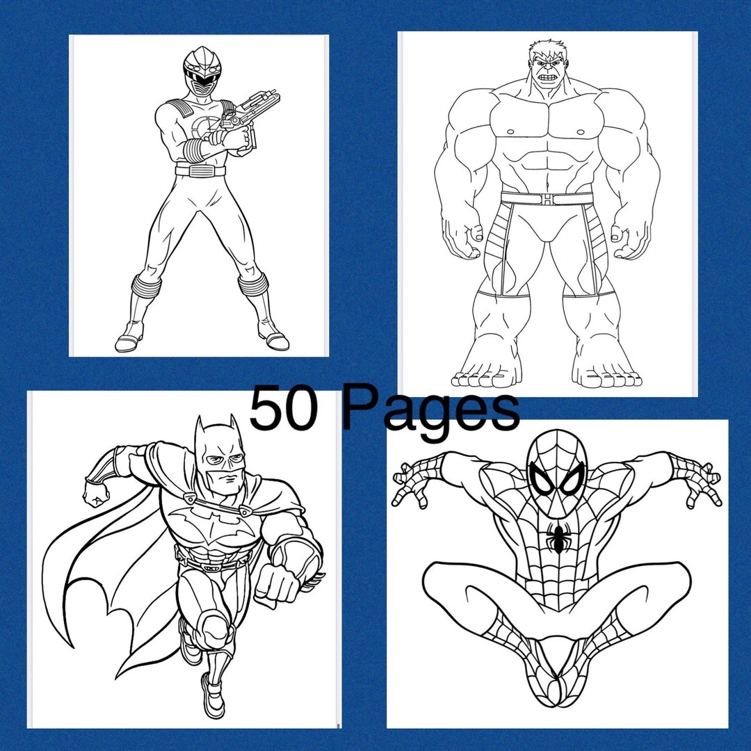 Free Coloring Pages Superheroes