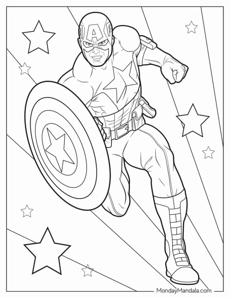 Superhero Coloring Pages 100 Free Printables Worksheets Library