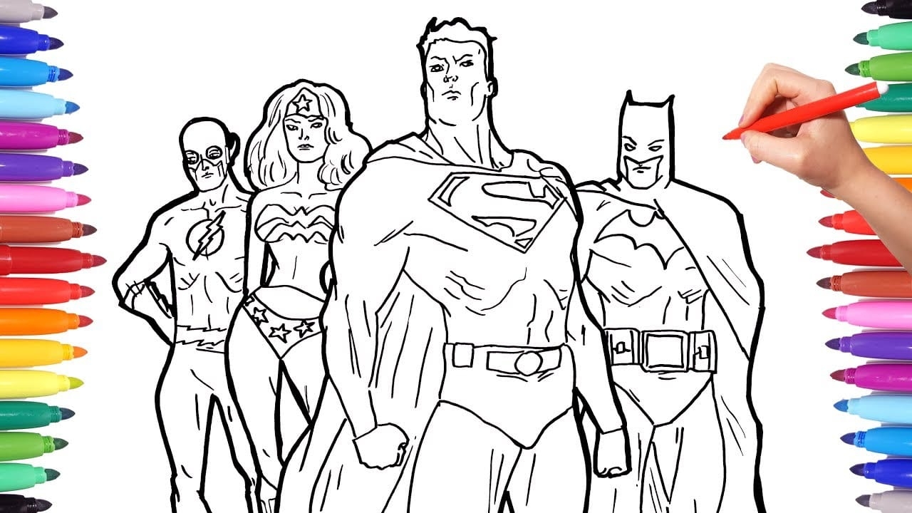 Superhero Printable Coloring Pages