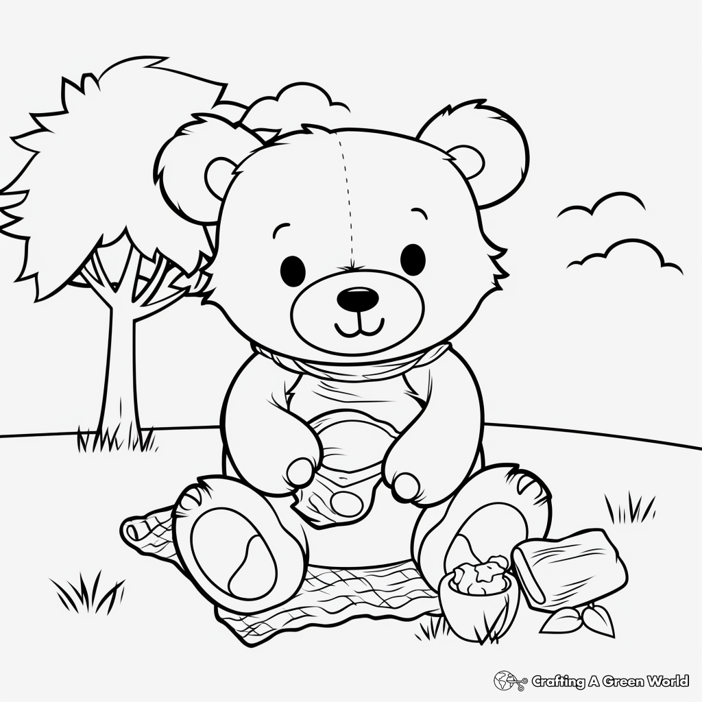 Teddy Bear Coloring Pages Free Printable 