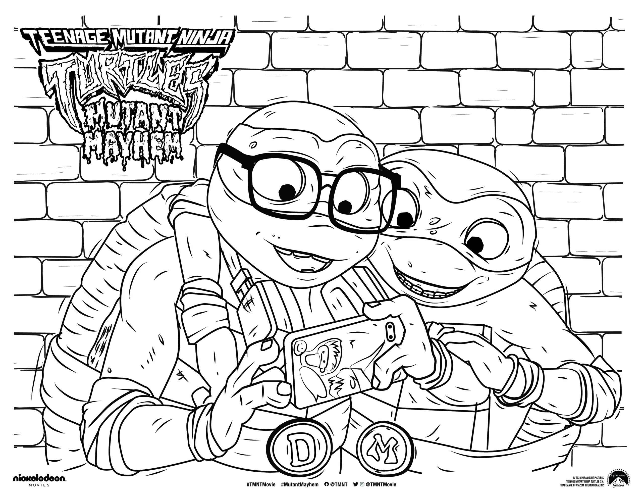 Teenage Mutant Ninja Turtles Mutant Mayhem Activity Sheets Fandango