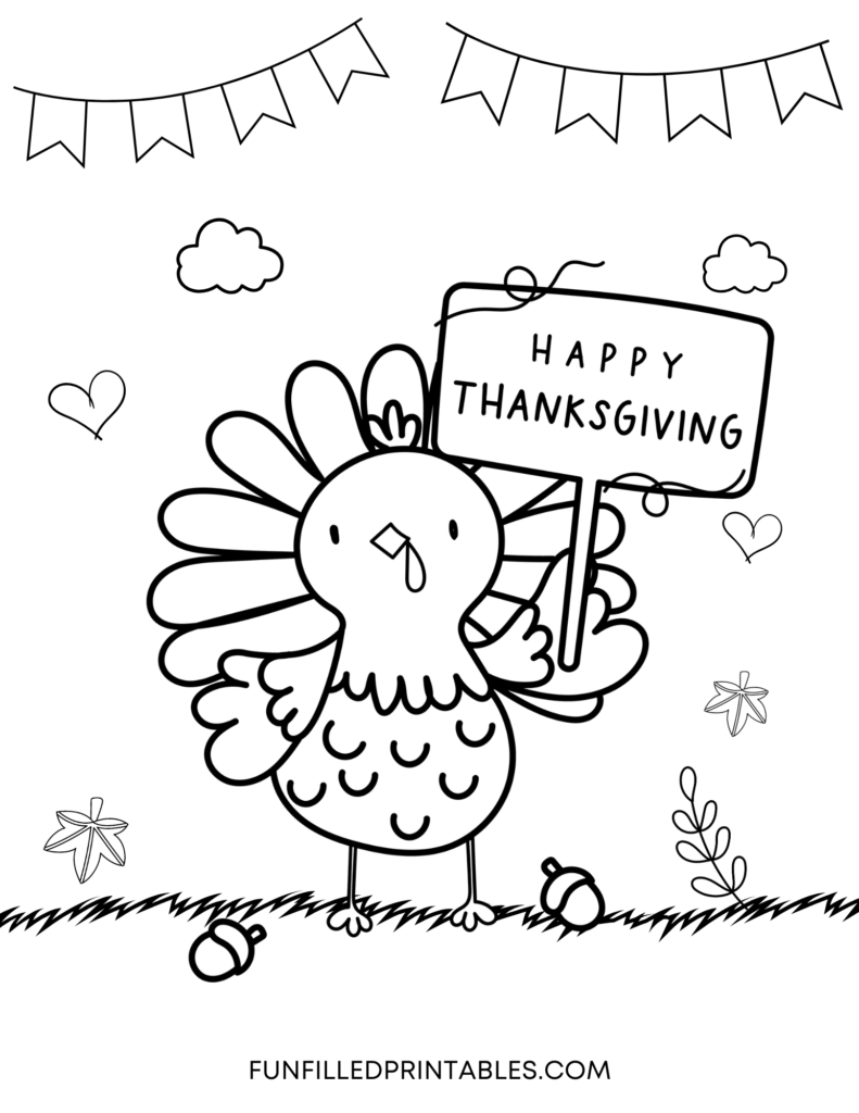 Thanksgiving Printable Coloring Pages