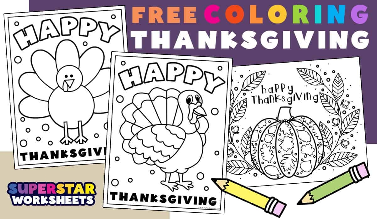 Free Coloring Page Thanksgiving
