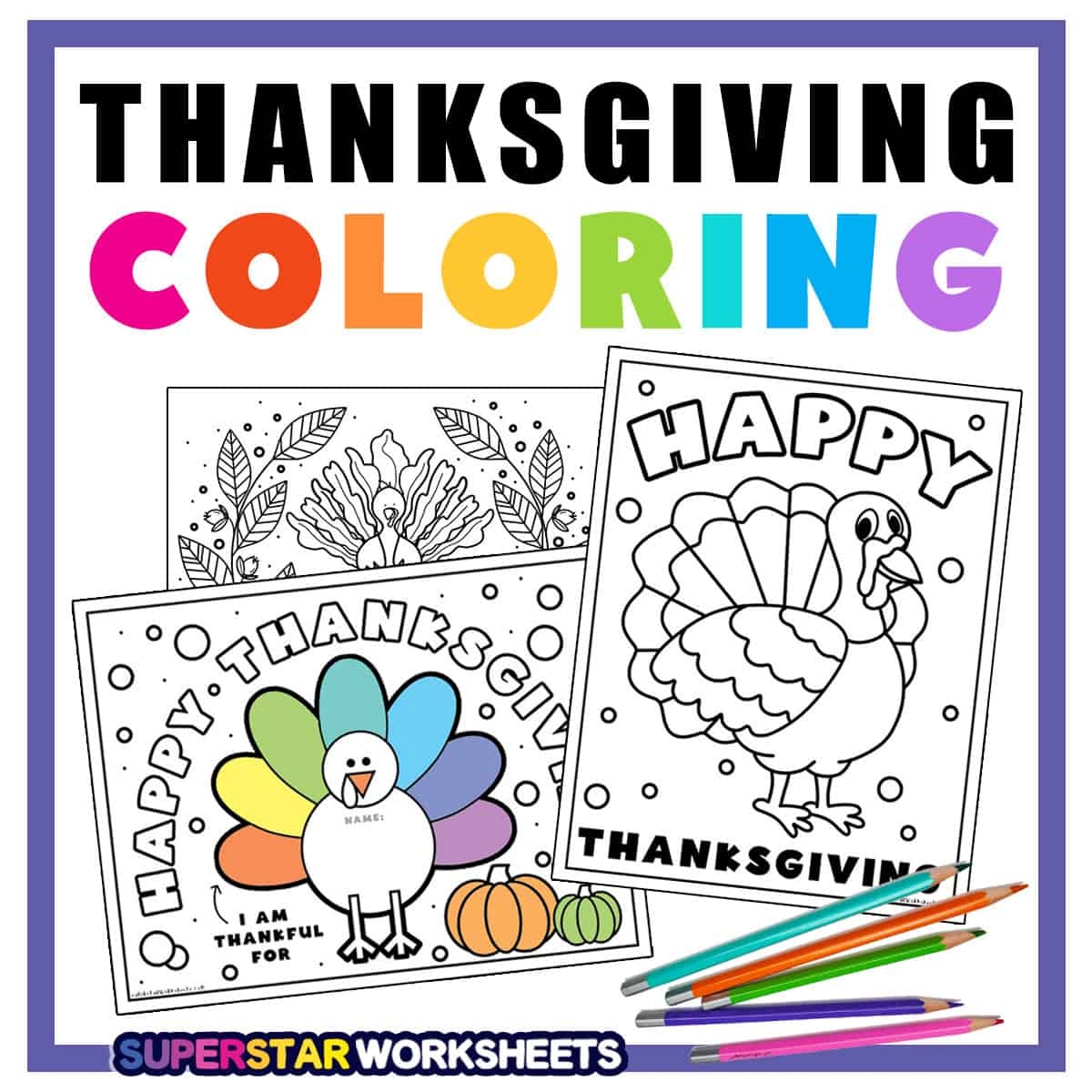 Printable Thanksgiving Coloring Pages Free