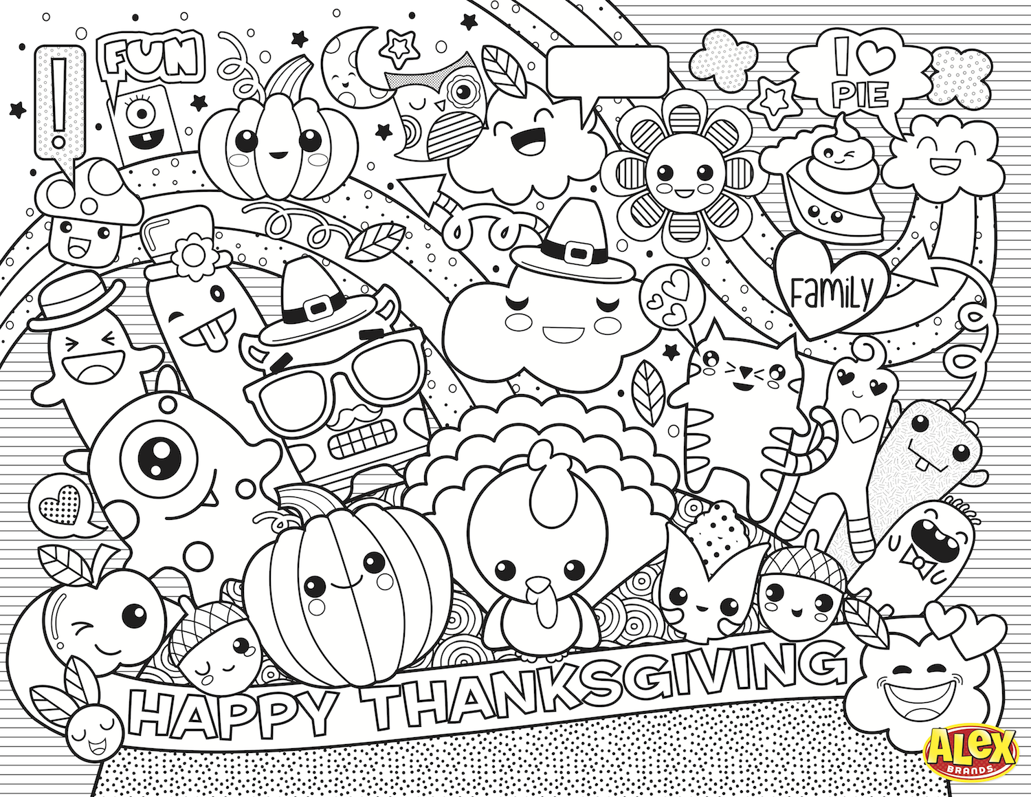 Free Coloring Pages Of Thanksgiving