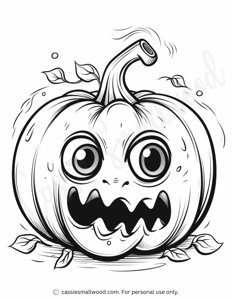 Free Coloring Pages Of Pumpkins