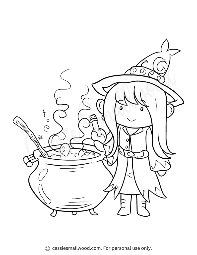 Free Witch Coloring Pages