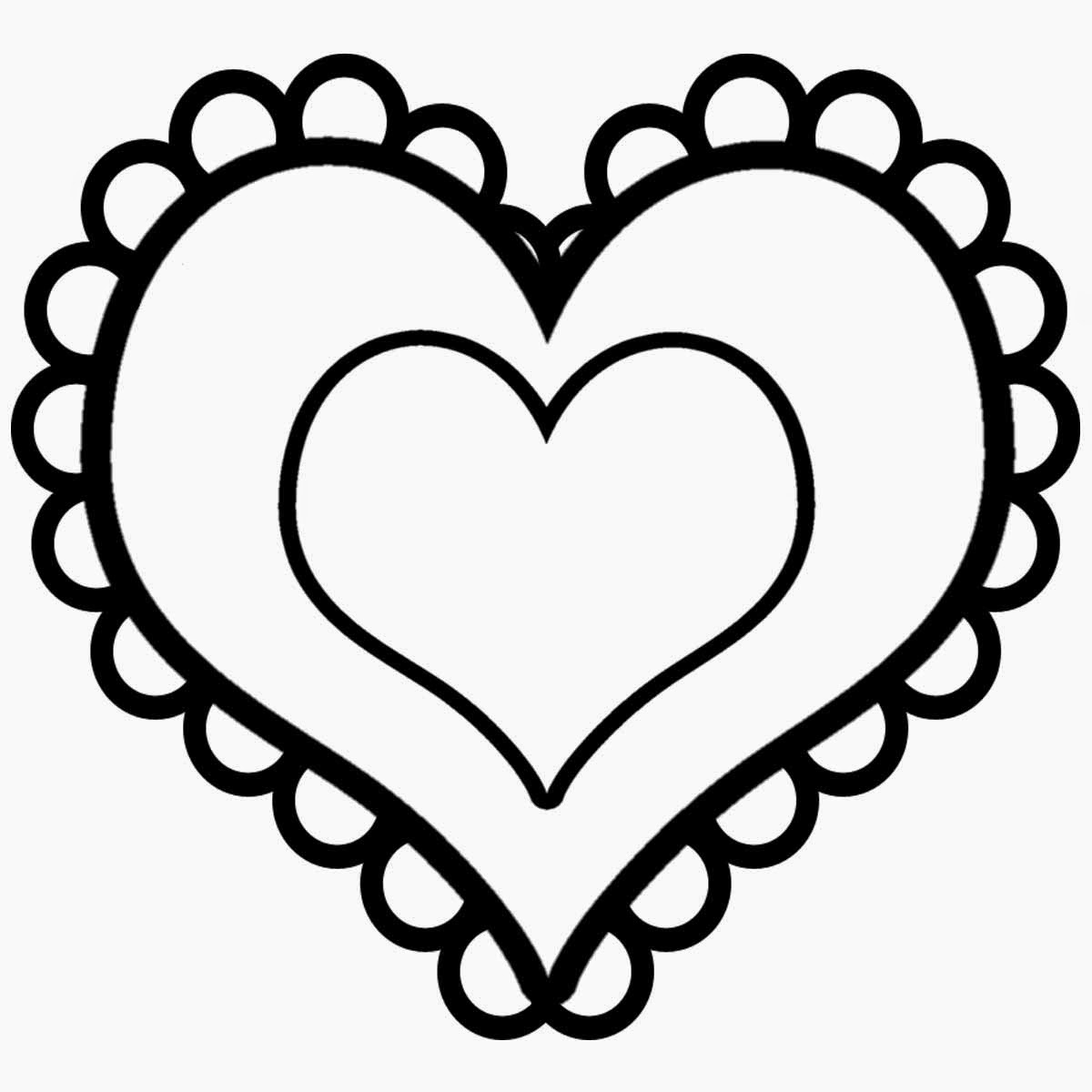 The Holiday Site Hearts Coloring Pages Free And Downloadable