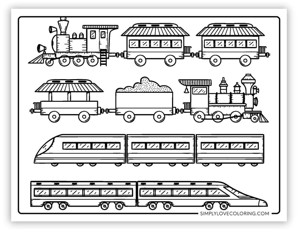 Train Coloring Pages Printable