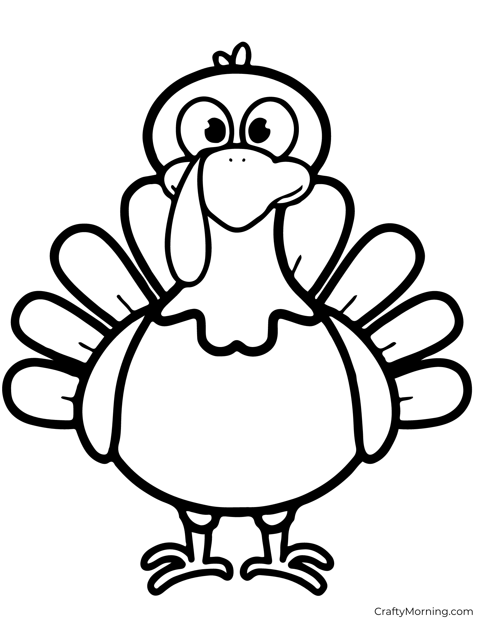 Printable Turkey Color Pages