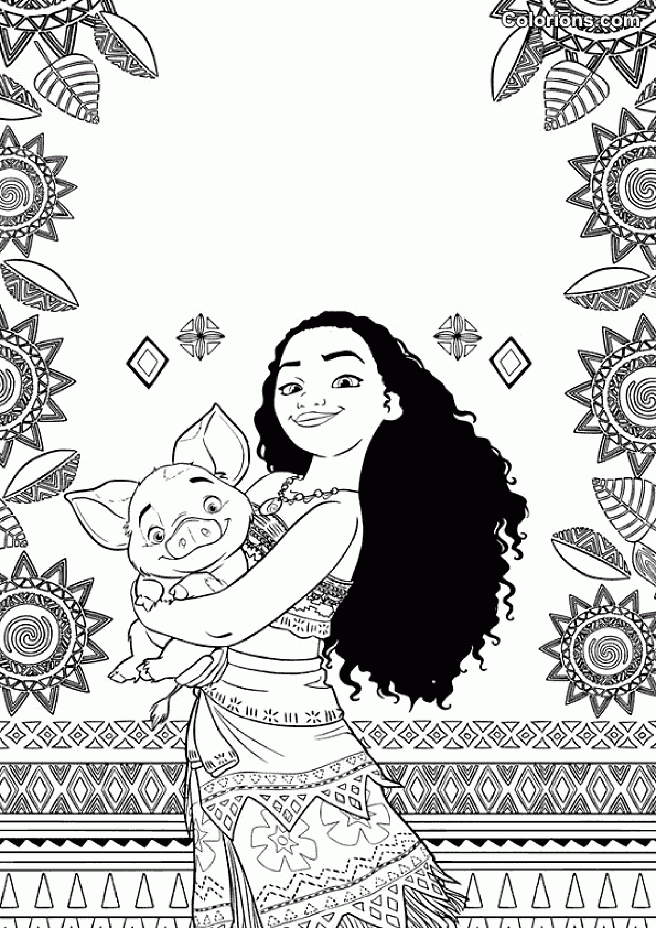 Free Coloring Pages Moana