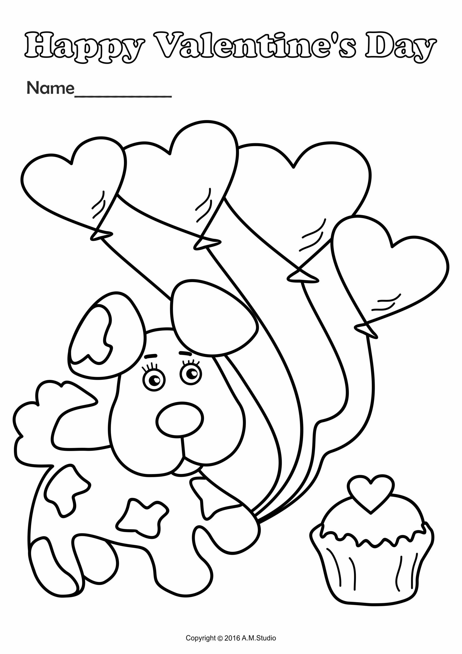 Printable Coloring Pages Valentine