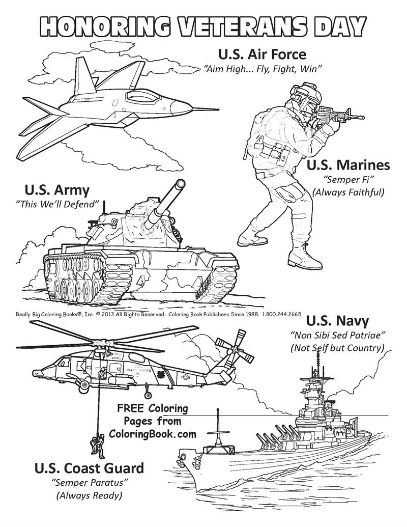 Veterans Day Printable Coloring Pages