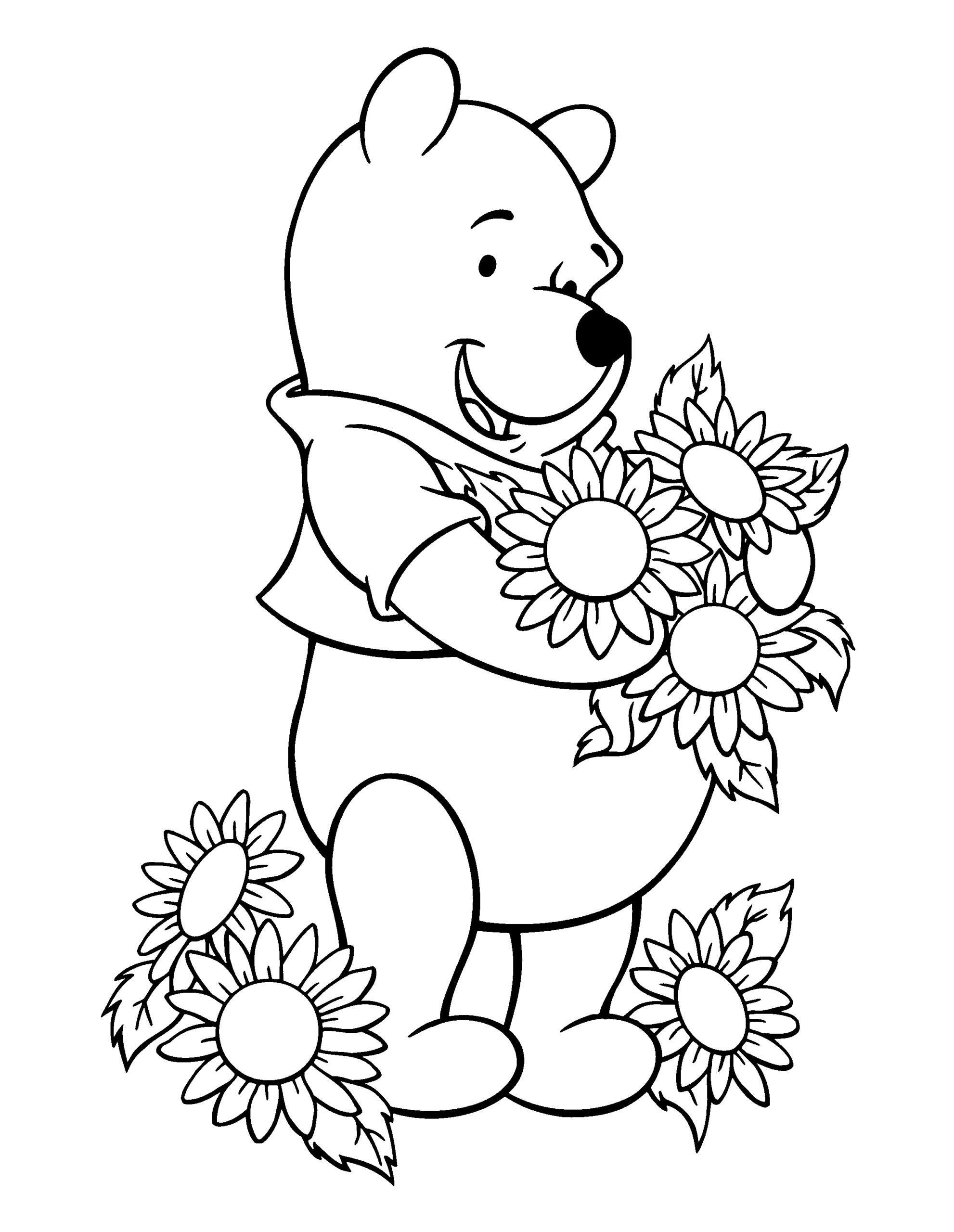 Free Pooh Coloring Pages