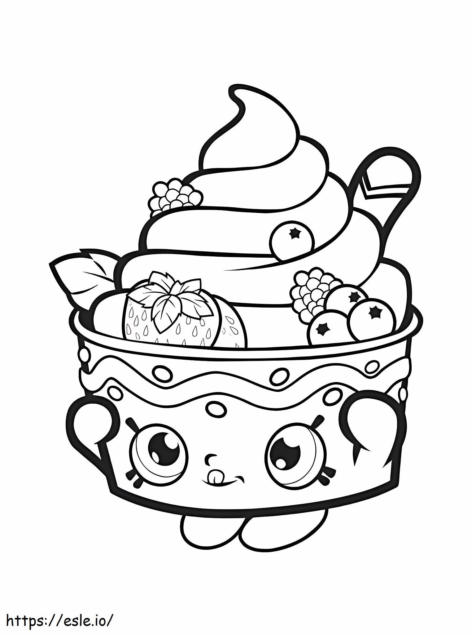 YO CHI Shopkin Coloring Page